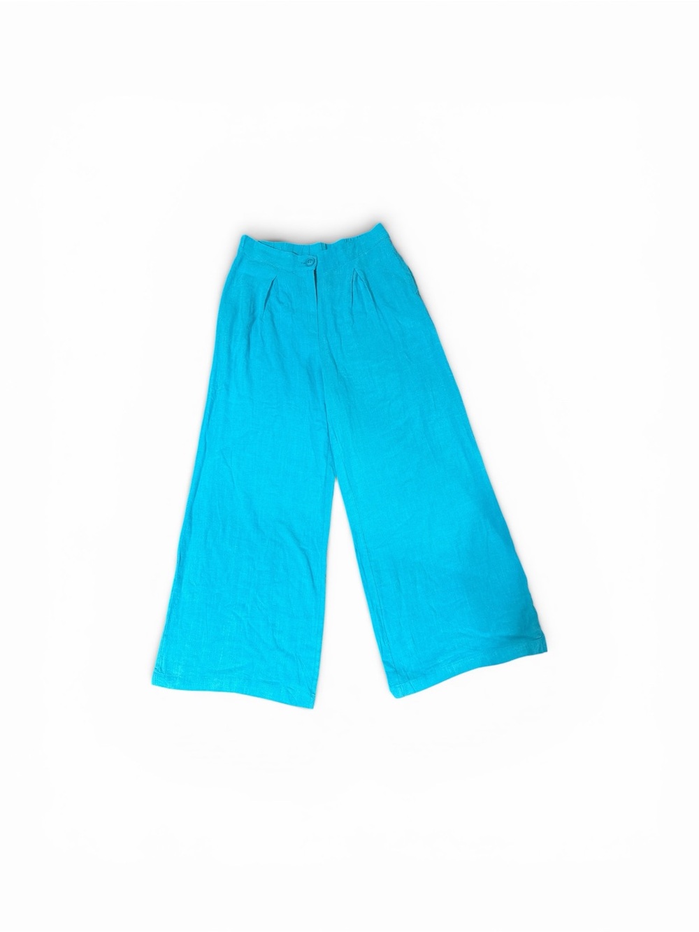 Lumiere Turquoise Wide-Leg Pants